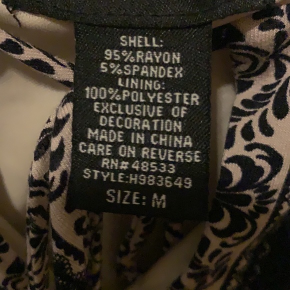 Tribal print, lace, flare long sleeve, size M - Picture 5 of 5